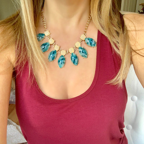 Jade Acrylic Necklace