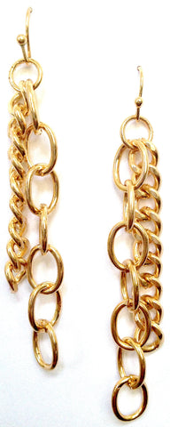 Double Chain Gold Earrings - My Jewel Candy