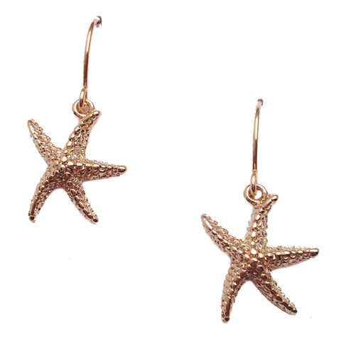Nautical Collection Gold Star Fish Earrings - My Jewel Candy