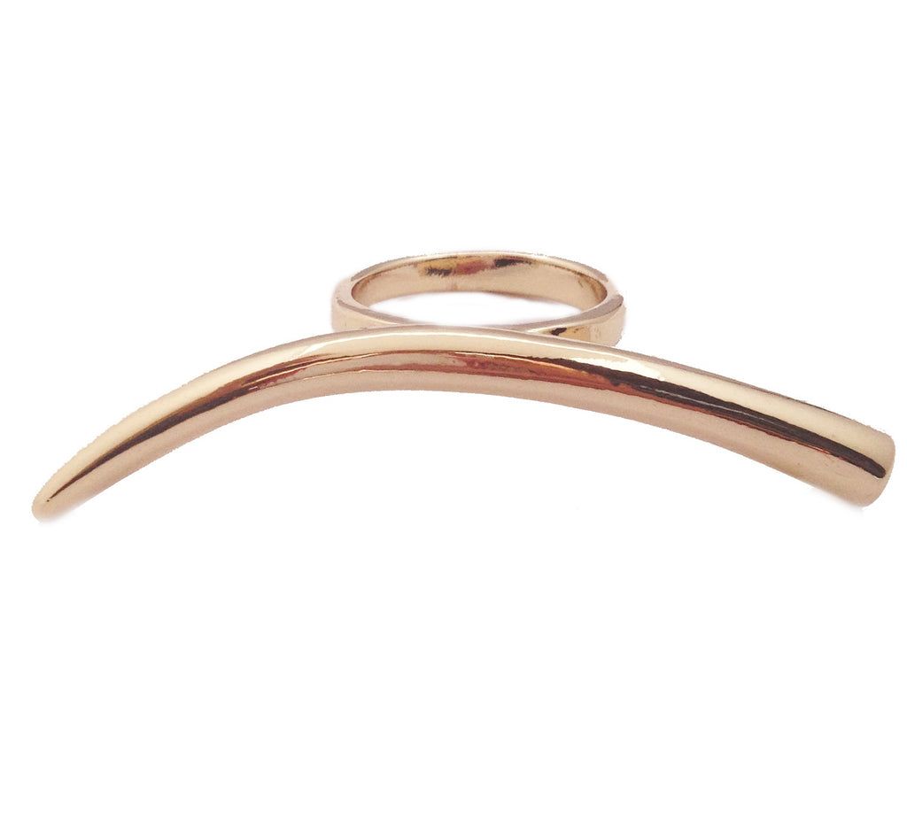 Gold Tusk Ring - My Jewel Candy