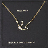 Aquarius Zodiac Birthday Necklace