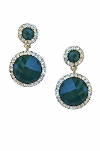 Green Drop Earrings - My Jewel Candy