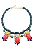 Jewel Fantasy Necklace - Green & Pink - My Jewel Candy - 2