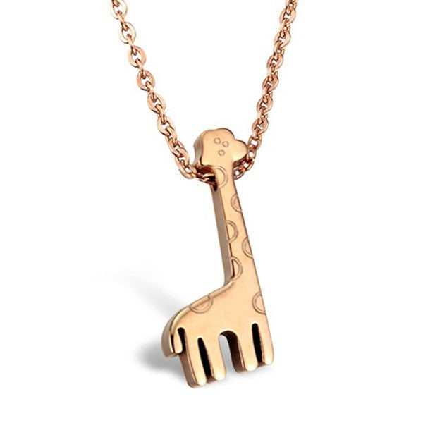Giraffe Necklace - Biggest Heart, Stands Tall Above the Rest