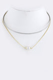 Drop Pearl Collar Necklace - My Jewel Candy - 1