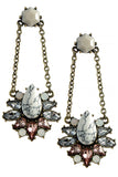 Faux Stone Teardrop Crystal Accent Earrings - My Jewel Candy - 4