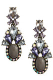 Faux Stone Jeweled Drop Earrings - My Jewel Candy - 4