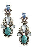 Faux Stone Jeweled Drop Earrings - My Jewel Candy - 1