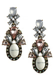Faux Stone Jeweled Drop Earrings - My Jewel Candy - 2