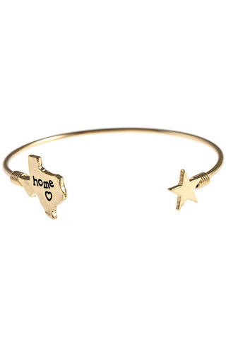 Texas Home Cuff Bracelet - My Jewel Candy - 1