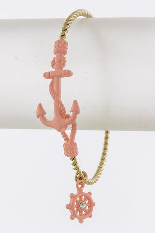 Pink Anchor Bracelet - My Jewel Candy