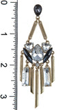 Faux Jeweled Bar Pendant Chandelier Earrings - My Jewel Candy - 4