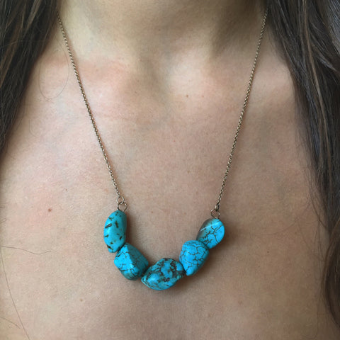 Turquoise Stones Necklace - My Jewel Candy