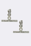 Pave Bar Double-Sided Earrings - My Jewel Candy - 2