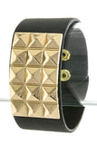 Vegan Leather Studded Bracelet