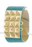 Vegan Leather Studded Bracelet