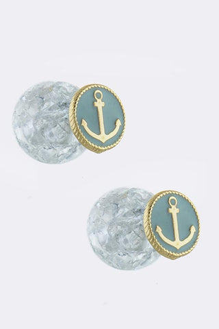 Double Sided Anchor Earrings - My Jewel Candy - 1