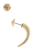 Killarney Rose x Rose-Gold Stud & Tusk Mismatched Earring Set - My Jewel Candy - 3