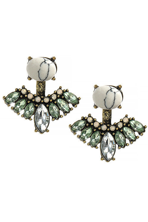 Crystal Double Sided Ear Jackets - My Jewel Candy - 1