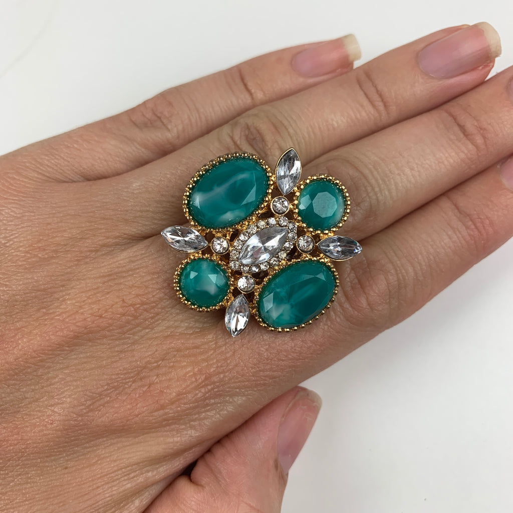 Night Out Cocktail Ring (turquoise)