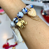 Save Elephants Beaded Stack Bracelets