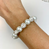 Pearl & Crystal Stretch Bracelet