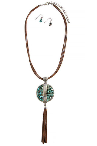 Boho Stone & Tassel Necklace - My Jewel Candy - 1