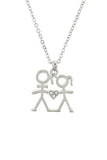"Giving You My Heart" Crystal Couple Necklace