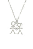 "Giving You My Heart" Crystal Couple Necklace