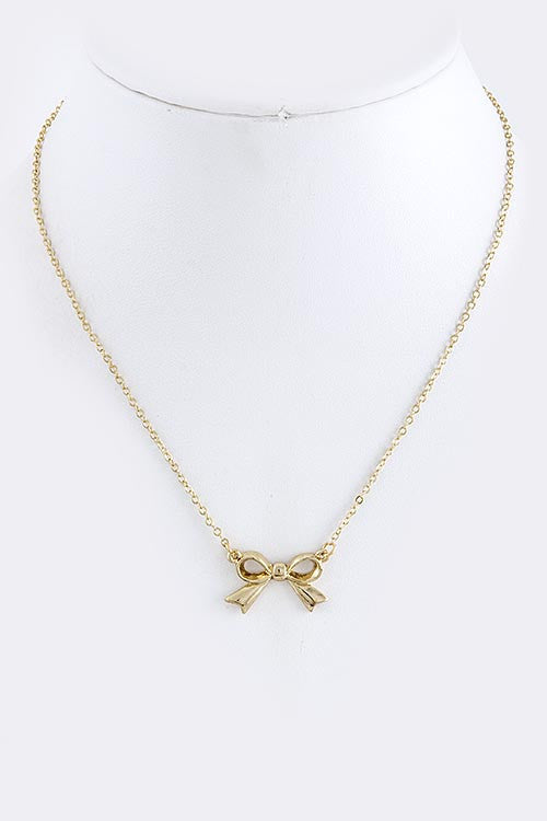 Gold Ribbon Necklace