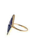 Double Faux Stone Triangle Crystal Ring - My Jewel Candy - 4
