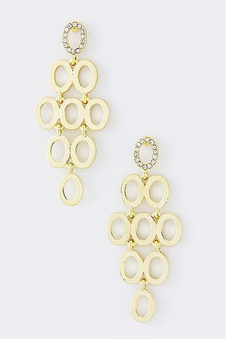 Circle Stacked Earrings - My Jewel Candy - 1