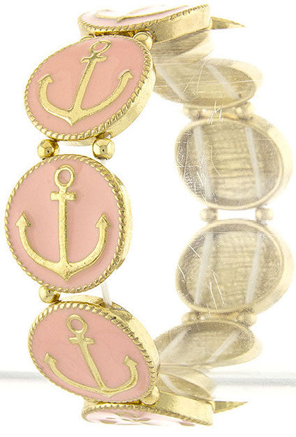 Pink Anchor Bracelet - My Jewel Candy