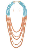 Multi Strand Ball Bead Necklace Set - My Jewel Candy - 5