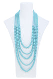 Multi Strand Ball Bead Necklace Set