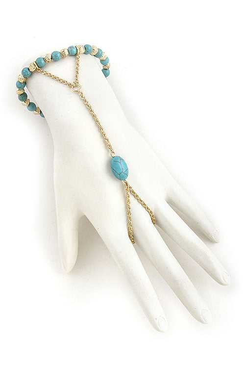 Turquoise Finger Bracelet - My Jewel Candy