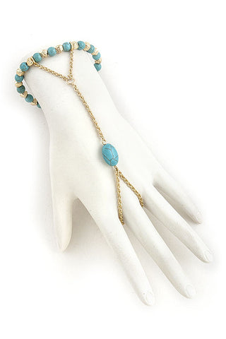 Turquoise Finger Bracelet - My Jewel Candy