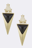 Angular Acrylic Ornate Drop Earrings - My Jewel Candy - 3