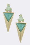Angular Acrylic Ornate Drop Earrings - My Jewel Candy - 2