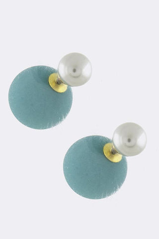 Colored Pearl Double-Sided Earrings - My Jewel Candy - 2