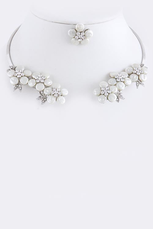 Open Floral Collar Necklace - My Jewel Candy - 1