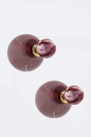 Marble Double-Sided Earrings - My Jewel Candy