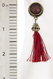 Crimson Red Tassel Earrings (As Seen in OK! Magazine) - My Jewel Candy - 5