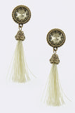 Cream Tassel Earrings (As Seen in OK! Magazine) - My Jewel Candy - 2