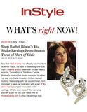 Snake Earrings (As seen on Rachel Bilson & in InStyle Magazine) - My Jewel Candy - 1