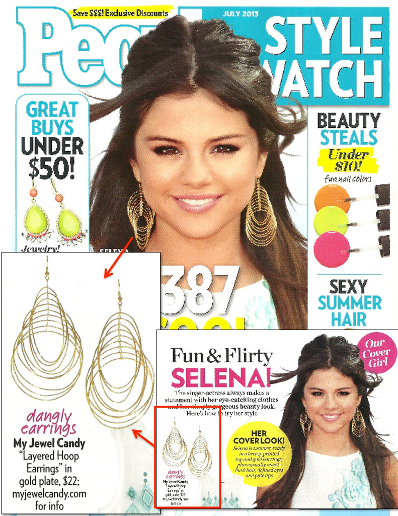 Layered Hoop Earrings (As seen on Selena Gomez & in People Style Watch Magazine) - My Jewel Candy - 1