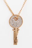 Key Rhinestone Pendant Necklace - My Jewel Candy - 4