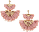 Cute light pink earrings