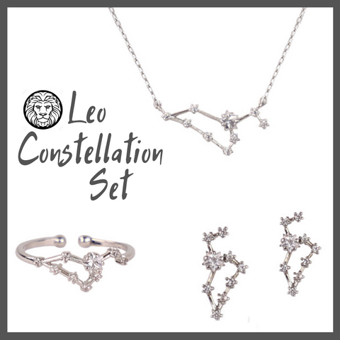 Leo Zodiac Jewelry Constellation Holiday Gift Set