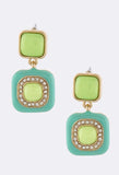 Cotton Candy Squares Earrings - My Jewel Candy - 2